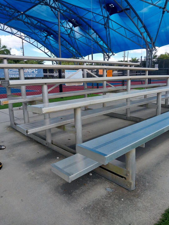 Repaired Collier County Community park bleacher/s