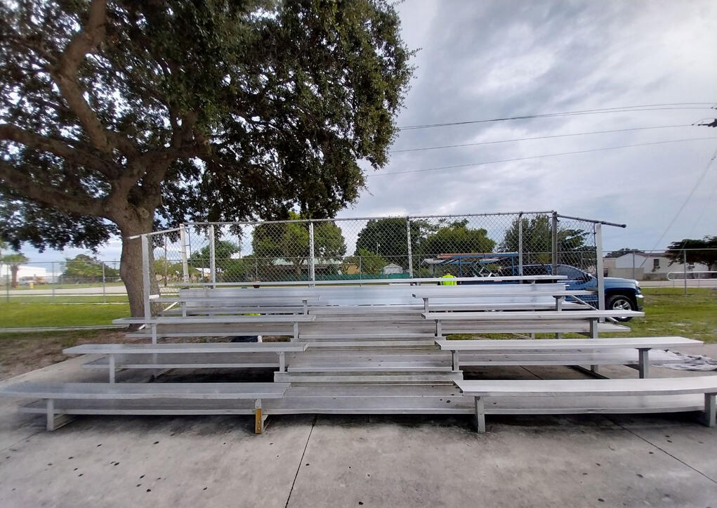 Repaired Collier County Community park bleacher/s